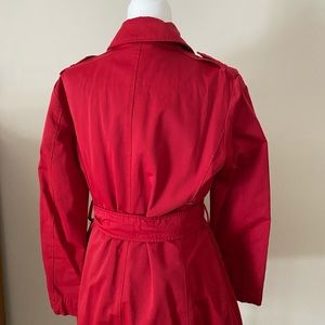 Esprit red lined trench coat